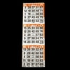 3 on Orange Bingo Paper Cards - 1000 sheets