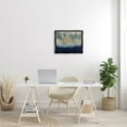 thumbnail image 2 of Stupell Industries Abstract Gold Blue Textured Surface Painting Jet Black Framed Floating Canvas Wall Art, 16x20, by Third and Wall, 2 of 5