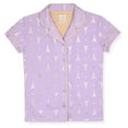 thumbnail image 2 of Sleep On It Girls Button Down Top and Shorts Pajama Set with Scrunchie, 2-Piece, Sizes 4-16, 2 of 5