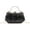 Black, variant on Women Flower Evening Handbag Satin Floral Clutch Purses Chain Strap Shoulder Bag