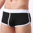 thumbnail image 3 of YWDJ Mens Boxer Briefs Cotton Blend Lightweight No Show Mens Soft Briefs Underpants Knickers Shorts Sexy Underwear Black S, 3 of 3