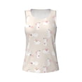 thumbnail image 4 of Fotbe Beautiful Rabbit Womens Loose Fit Casual Flowy Slim-Fit Tank Tops Athletic Round Neck Trendy Sleeveless Summer Tops for Gym and Yoga-, 4 of 9