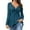 Blue, variant on Womens Long Sleeve t Shirts Womens Tops Dressy Casual Womens Casual Tops Long Sleeve V Neck Tee Shirt Solid Loose Side Split Blouse Tunic