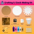 thumbnail image 2 of Kit de reloj para hacer tú mismo con forma de confeti cósmico con forma de mariquita morada, 2 of 9