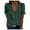 Green, variant on Women's Pink XL Size Lace V Neck Short Sleeve Batik Top Soft Polyester For Everyday Casual Comfort