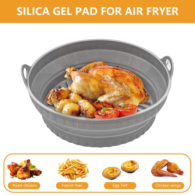Silicona Para Freidora Revestimientos de silicona para freidora de aire Fácil de limpiar Airfryer Au Gratin Dish Suministros de cocina Likrtyny Para estrenar