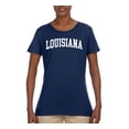 thumbnail image 2 of Wild Bobby State of Louisiana College Style Women Graphic Tee, 2 of 6
