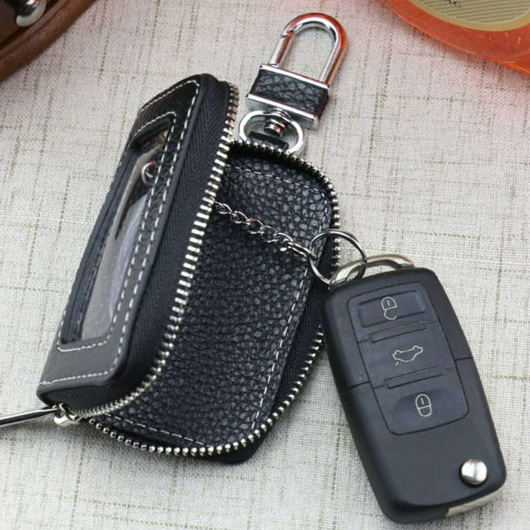 2022 New Genuine Leather Keychain Holder Pouch Purse Key Cover Bag