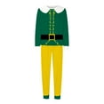 thumbnail image 2 of Christmas Family Pjs Comfy Elf Christmas Pajamas Holiday Long Sleeve Crew Neck Sleepwear Mommy and Me Christmas Pajamas, 2 of 7