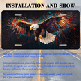 thumbnail image 3 of 1 Pcs 2D Flat License Plate Covers & Frames, Flying Eagle with Colorful For Decorative Front, Waterproof For Decoration Aluminum License Plate Covers & Frames Cover For Men Women, 12" X 6", 3 of 7