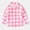 Pink, variant on Hinvhai Toddler Baby Boys Plaid Shirt Long Sleeve Button Down Shirts