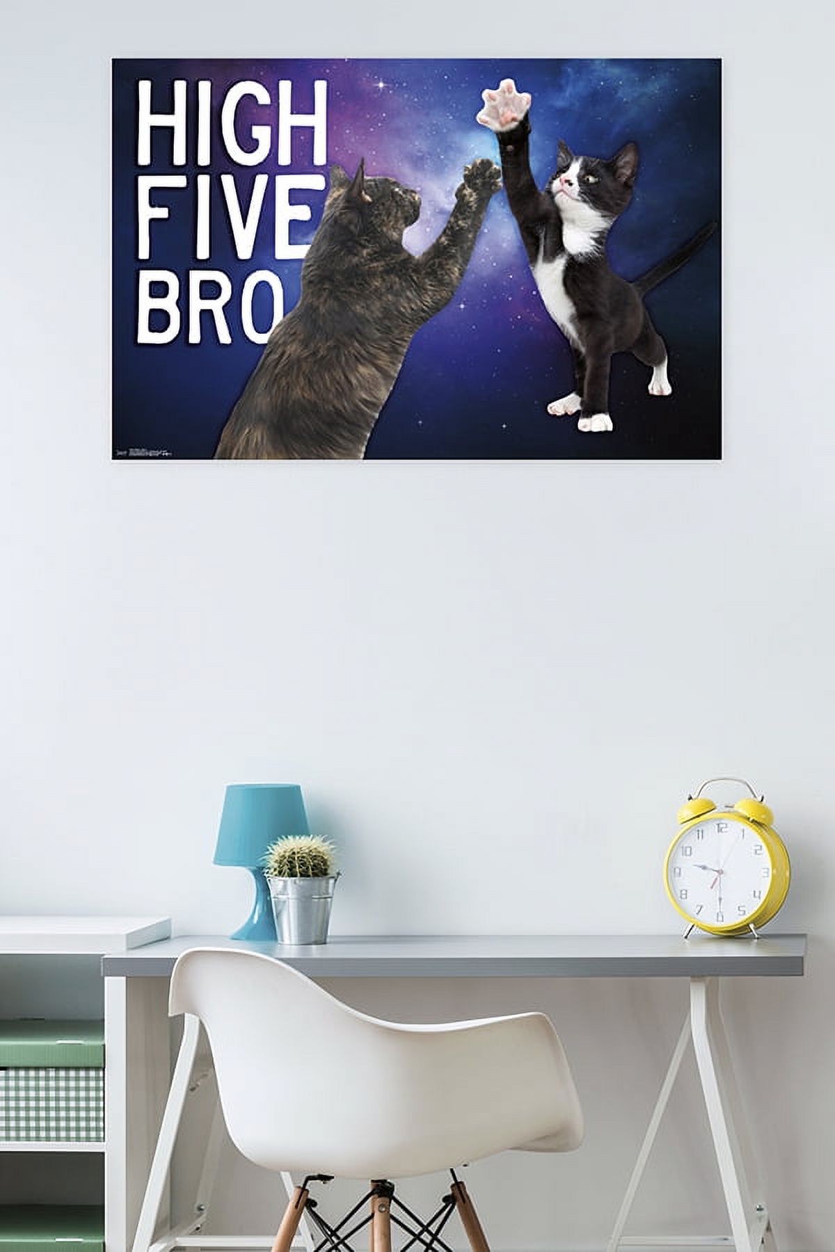 Keith Kimberlin - Kittens - High Five Bro in Space Wall Poster, 22.375" x 34"