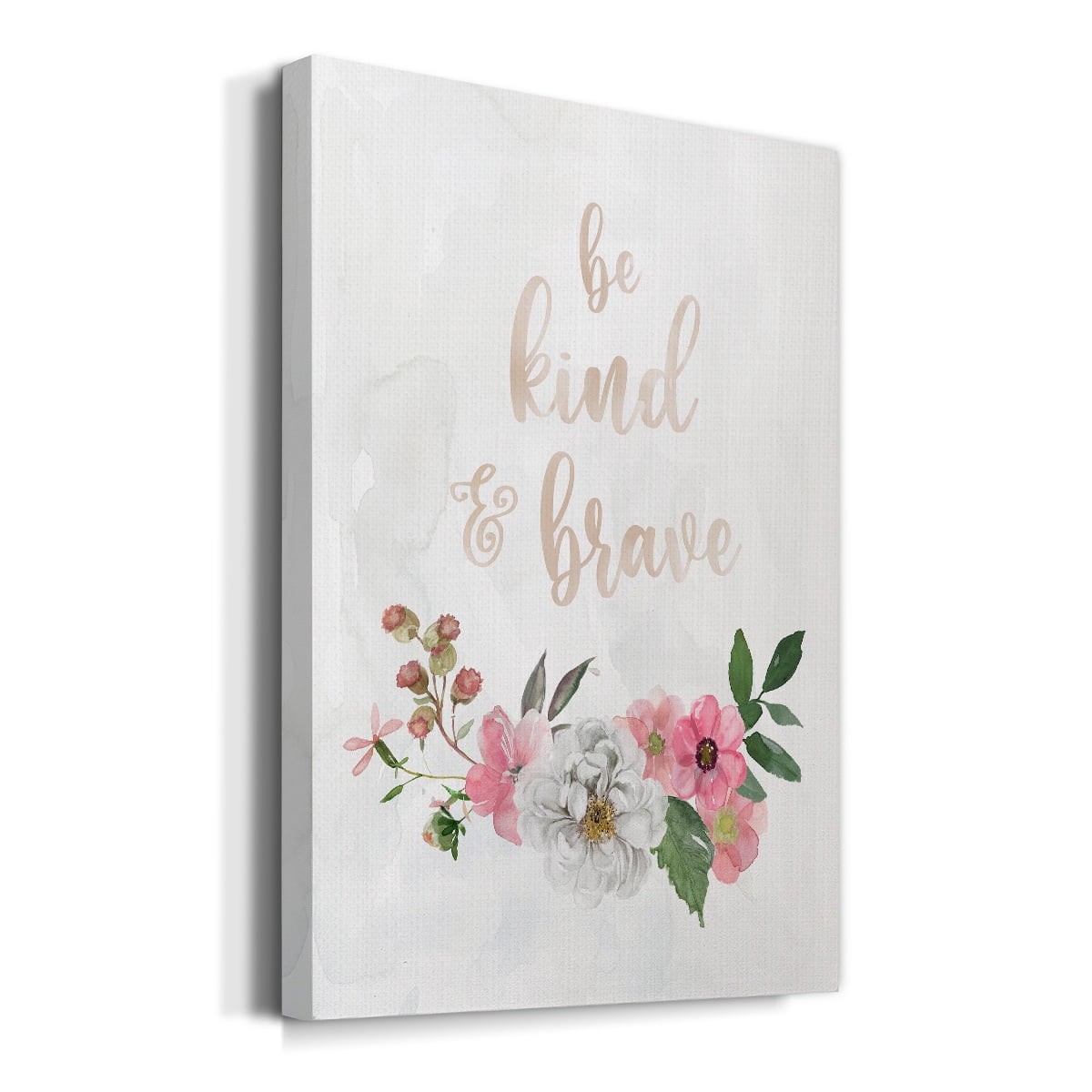 Be Kind and Brave Premium Gallery Wrapped Canvas - Ready to Hang