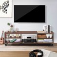 thumbnail image 3 of Costway TV Stand Unité Média Centre Console Étagère Tenir jusqu'à 60 '' TV avec Roues, 3 of 9