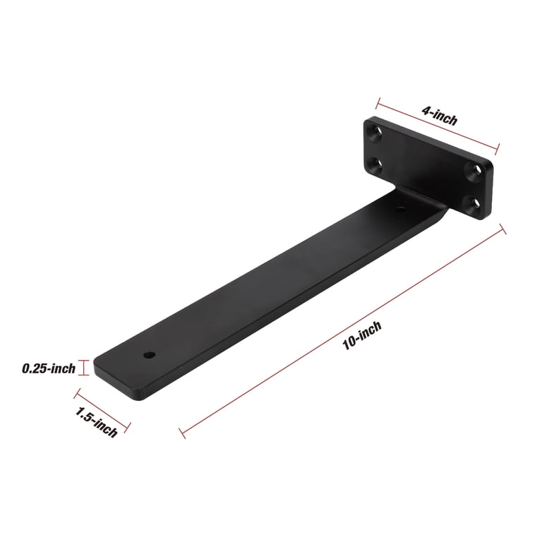 Hyper Tough Floating Shelf Bracket, 10 in x 4 in photo 3