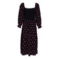 thumbnail image 4 of Vestido Vestido ajustado de algodón con mangas abullonadas para mujer, estilo sexy, sin espalda, holgado, traje diario Kuymtek Negro T S para Mujer, 4 of 9