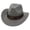 Grey, variant on Fedora Sun Hats Western Cowboy Hat Jazz Ethnic Hat Sun Protection Cap