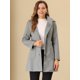 thumbnail image 2 of INSPIRE CHIC Abrigo de invierno de manga larga con capucha y un solo pecho para mujer Gris XS, 2 of 6