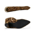 thumbnail image 4 of DARING DIVA Women's Pointed Toe Chunky Heel Knee High Boots Leopard 6.5, 4 of 6