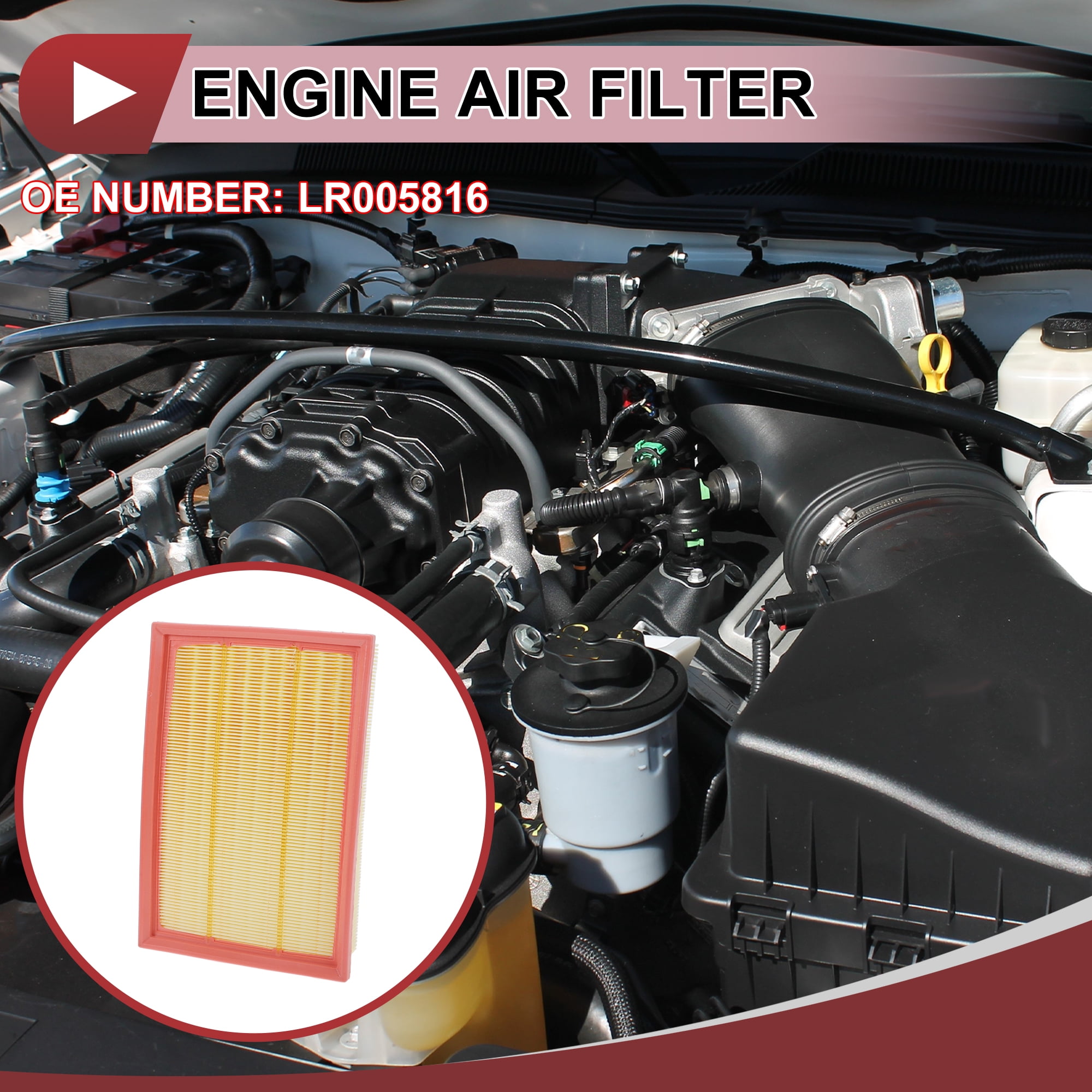 Unique Bargains Engine Air Filter for Land Rover LR2 3.2L 2008-2012 No.LR005816