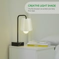 thumbnail image 3 of Qumonin White Cloth Lamp Shade for Table Lamp or Chandelier, 3 of 5