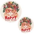 thumbnail image 7 of SKYSONIC Christmas Fashion Cat Pot Holders Trivets, 2 Pcs Heat Resistant Trivets,Kitten Cute Cotton Thread Weave Mats for Hot Pads Pans Pot Bowl Teapot for Kitchen Decor, 7 of 7