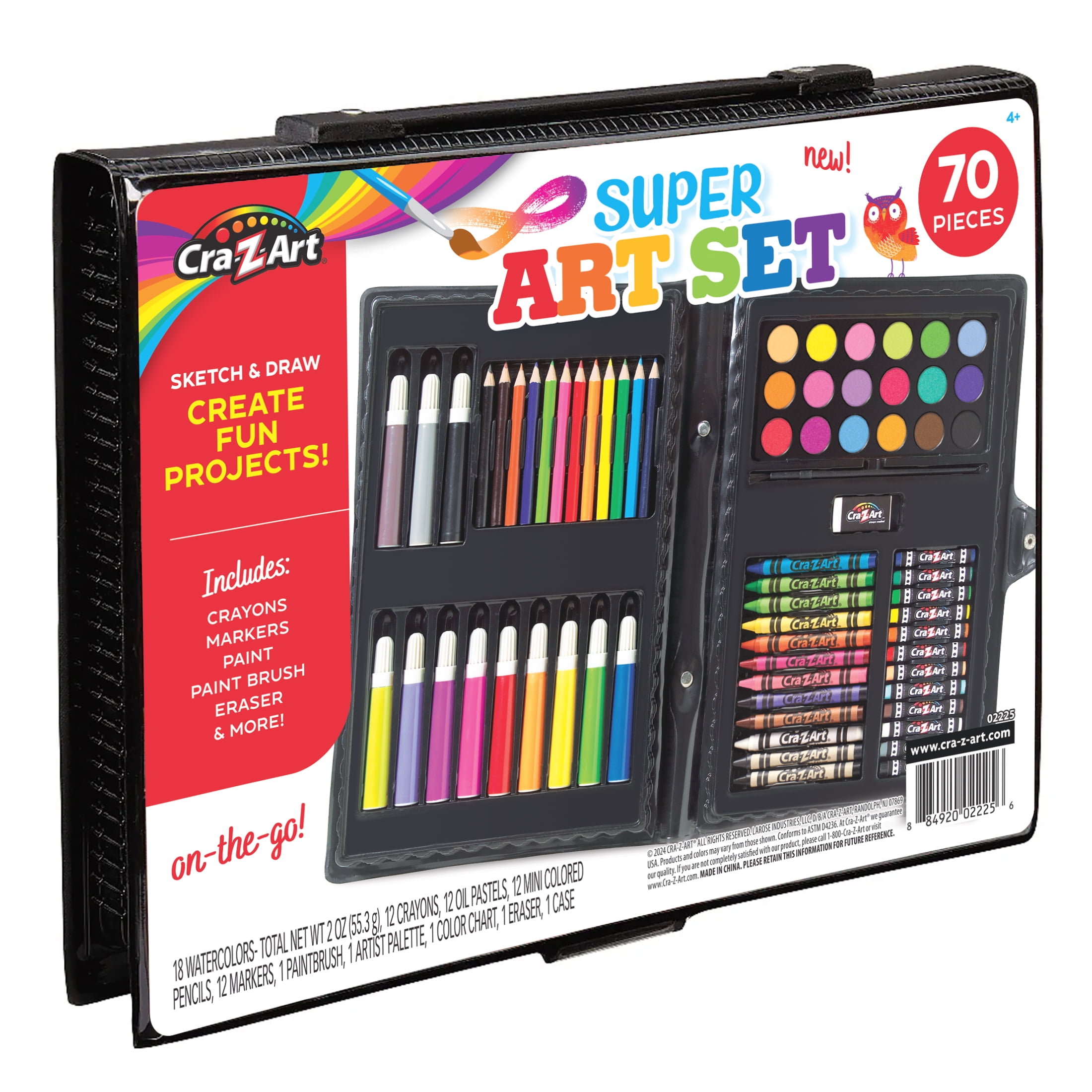 Cra-Z-Art Super Art Set-70 Piece Set Toy for Creative Cra-Z-Art Super Art Set-70 Piece Set Toy for Creative