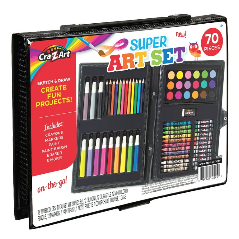 希少 高級 中国画筆セット 大量 未使用あり 3 pack) Cra-Z-Art Super Art Set-70 Piece Set Toy for Creative