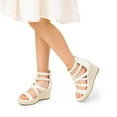 thumbnail image 2 of DREAM PAIRS Girls Wedge Sandals Flatform Open Toe Platform Sandals Flower Wedding Party for Little Kid/Big Kid, 2 of 6