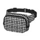 thumbnail image 2 of Fotbe Black Tartan Plaid Cangurera Cuadrada con Estampado de Doble Capa, Bolsa de Cintura Ajustable Mini para Hombres y Mujeres, 2 of 9