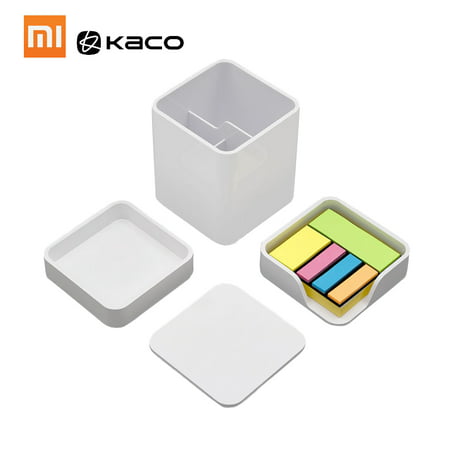 Xiaomi Mijia LEMO Desktop Storage Box Layered Scattered Utensils Pen Refill Note Paper Straight Ruler Scissors for Work (Container Store Best Place To Work)