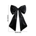 thumbnail image 3 of Black Bow Decor, 40 x 24 Inches Large Big Black Bow Party Decorations for Backdrop Birthday Wedding Bride, Huge Satin Ribbon Tie Hanging Wall Decor, 3 of 8