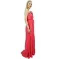 thumbnail image 3 of Bimba Women's Peach Maxi Spaghetti Strap Long Dress Casual Summer Sundress-4, 3 of 5