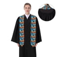thumbnail image 4 of Daiia Lone Cowboy Desert Scene Pattern Graduation Shawl Stole – Satin Graduation Stole Academic Stole Non-Slip Design-Flattened, 4 of 7