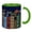 Green, variant on Book Lover Mug Double Sided, Magic Books and Flowers Ceramic Coffee Cup 11 oz, Cute Bookworm Gifts for Readers Writers Teachers Library, Bookshelf Theme Tea Mug for Cozy Reading Corner
