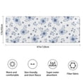 thumbnail image 3 of Pioneer Flower Floral Print Pattern Bathroom Rugs Mat, Non Slip Microfiber Bathroom Rug with Rubber Backing, Soft Mats for Bathroom Floor Tub Shower, 17"x47", 3 of 5