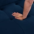thumbnail image 6 of Modular Sectional Sofa, Modern Velvet Living Room Cloud Sofa with Button Tufted Designed DIY Combination, L Shaped Couch with Reversible Ottoman, Navy, 6 of 9