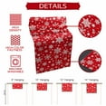 thumbnail image 6 of Burlap Table Runner 120 Inches Long,Christmas Winter Snowflakes Non-Slip Kitchen Table Runners for Dining Room Everyday Use Party Table Decorations Red White, 6 of 9