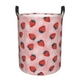 thumbnail image 6 of Lsque Strawberries pattern Laundry Hamper Basket, Tall Woven Rope Hamper Basket for Clothes, Lightweight Storage Basket, Collapsible Waterproof-Small, 6 of 8