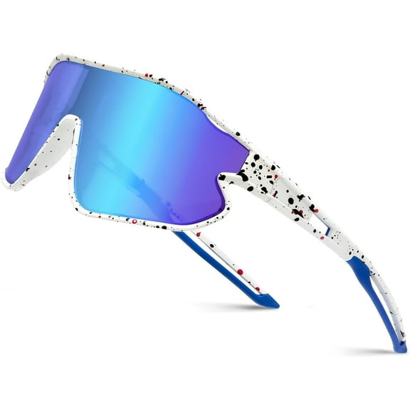 Youth Polarized Sports Sunglasses for Boys Girls, UV400 Protection Teens Baseball Tennis Sunglasses, Sports Cycling Shades