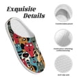 thumbnail image 5 of Lsque Different Cats 1 Pattern Womens Comfort Cotton on Scuff With Memory Foam and Anti-skid Sole Slipper-44/45, 5 of 7