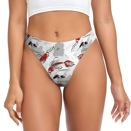 Sigee Koi Fish for Women s G-String Panty  Low Rise  Soft Lace Perfect for Everyday Wear or Special Occasions-X-Large