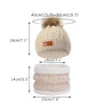 thumbnail image 4 of Kaemgyyd 3PCS Children Winter Hat Glove Scarf Set Toddler Baby Beanie Hat Fleece Lined Scarf and Knit Gloves Set for 1-11 Years, 4 of 4