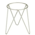 thumbnail image 5 of CosmoLiving by Cosmopolitan 7", 7"W Silver Metal Planter with Removable Stand (2 Count), 5 of 8