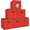 Red-6 Pack, variant on Storage Cubes 11 Inch Durable 6 Pack Foldable Fabric Storage Bins with Handles for Closet Organization, Shelves, Office, Toys, Bedroom, Collapsible Storage Basket Red