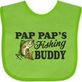 thumbnail image 3 of Inktastic Pap Pap's Fishing Buddy Boys Baby Bib, 3 of 4