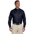 thumbnail image 3 of Harriton Chemise à Manches Longues en Sergé pour Hommes Easy blendTM avec Élimination des Taches, 3 of 4