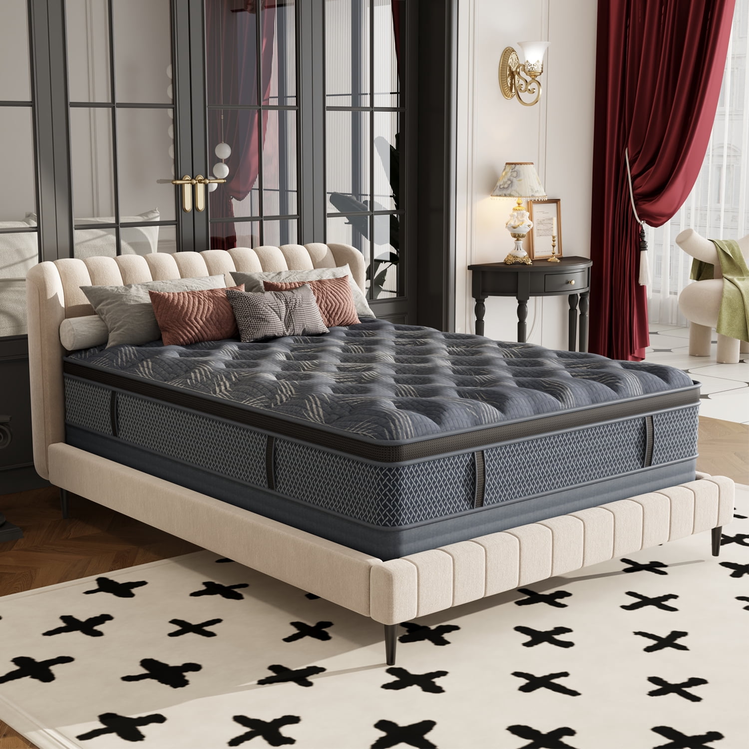 Behost Twin Mattress 10 inch Soft Memory Foam Bed Mattress in a Box, Medium Firm Hybrid Mattress Twin Size