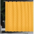 thumbnail image 3 of Ambesonne Flowers Shower Curtain, Warm Tone Blossoms Season, 69"Wx84"L, Dark Orange and Yellow, 3 of 4