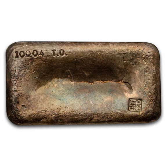 100.04 oz Silver Bar - Capital Metals (Baltimore, MD.)